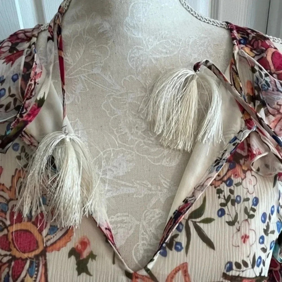 Haute Hippie ALC Boho Floral Pinks Mini Dress NWT - Picture 14 of 16